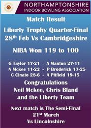 Liberty Trophy Match Result