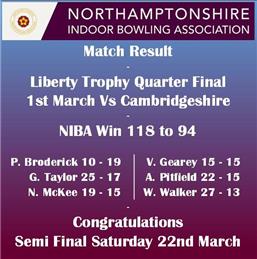 Liberty Team Win Quarter Final